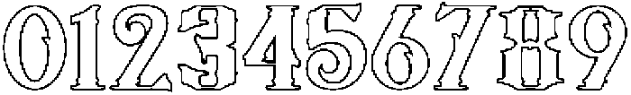 Outline otf (400) Font OTHER CHARS
