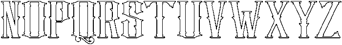 Outline otf (400) Font UPPERCASE
