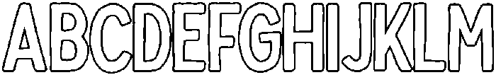 Outline otf (400) Font UPPERCASE