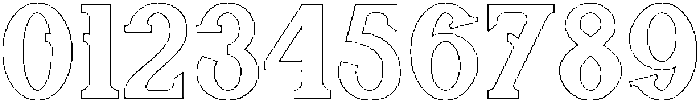 Outline otf (400) Font OTHER CHARS