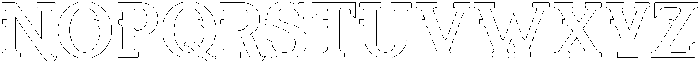 Outline otf (400) Font UPPERCASE