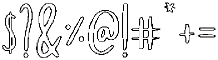 Outline otf (400) Font OTHER CHARS