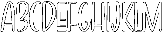 Outline otf (400) Font UPPERCASE