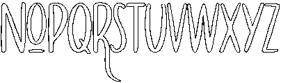 Outline otf (400) Font UPPERCASE