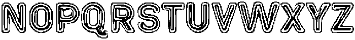 Outlined Cartoon Regular otf (400) Font LOWERCASE