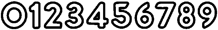 Outlined Regular otf (400) Font OTHER CHARS