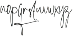 Outlouders Signature otf (400) Font LOWERCASE