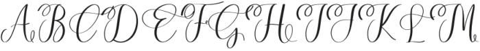 Outside Beautiful Regular otf (400) Font UPPERCASE