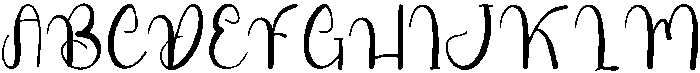 Outside Easter Regular otf (400) Font UPPERCASE
