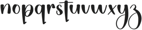 Outside Handmade Regular otf (400) Font LOWERCASE