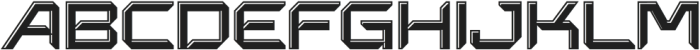 Outspace Fighter Regular otf (400) Font UPPERCASE