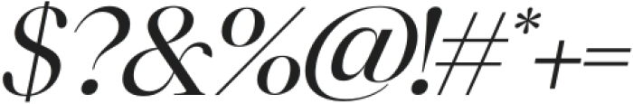 oulza Italic otf (400) Font OTHER CHARS