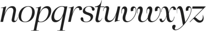 oulza Italic otf (400) Font LOWERCASE