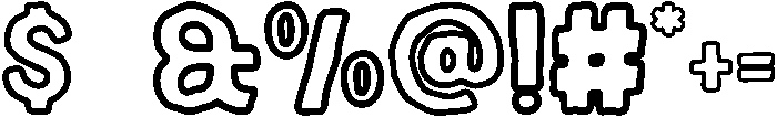 outline otf (400) Font OTHER CHARS