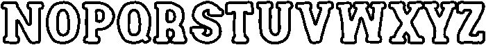 outline otf (400) Font UPPERCASE
