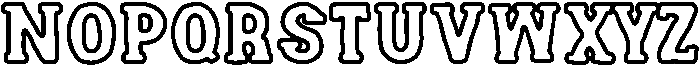 outline otf (400) Font LOWERCASE