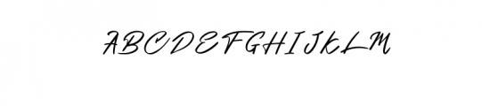 Ourlastt.otf Font UPPERCASE