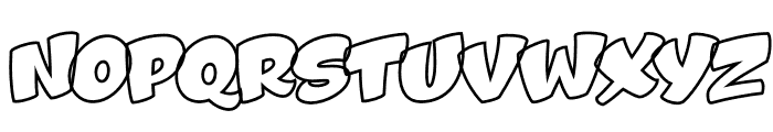 Oups-Outline Font UPPERCASE