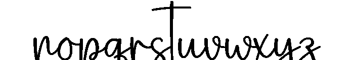 Ourstory Font LOWERCASE