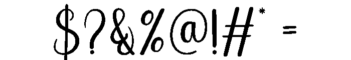 Outdoor Font OTHER CHARS