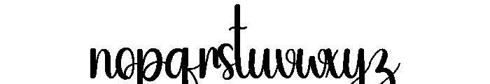 Outdoor Font LOWERCASE