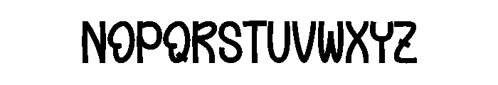 Outfit Halloween Font UPPERCASE