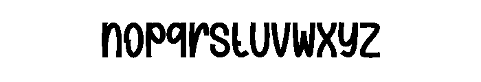 Outfit Halloween Font LOWERCASE