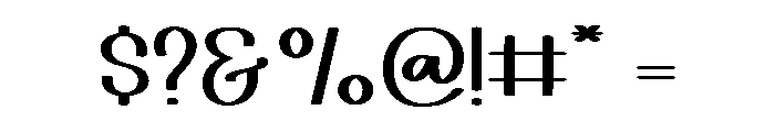 Outline Designer Font OTHER CHARS