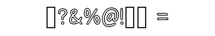 Outline Kids Regular Font OTHER CHARS