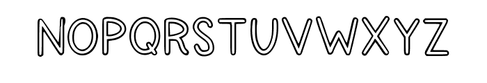 Outline Kids Regular Font UPPERCASE