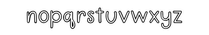 Outline Kids Regular Font LOWERCASE