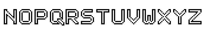 Outline Pixel-7 Font UPPERCASE