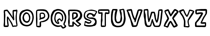 Outline Style Font UPPERCASE