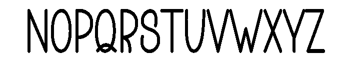 Outline2 Font UPPERCASE