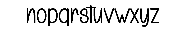 Outline2 Font LOWERCASE
