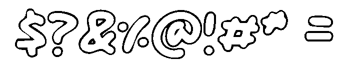 Outlinerz Font OTHER CHARS