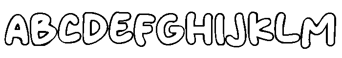 Outlinerz Font UPPERCASE