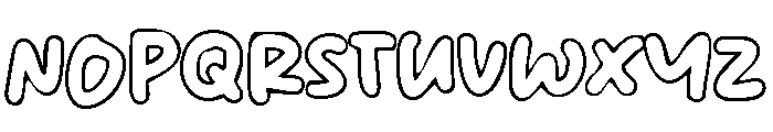 Outlinerz Font UPPERCASE