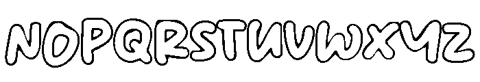 Outlinerz Font LOWERCASE