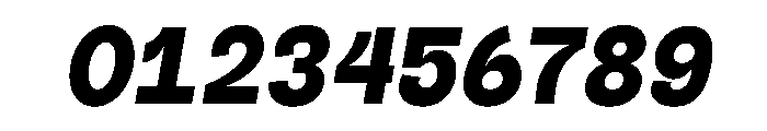 Outreque Black Slanted Font OTHER CHARS