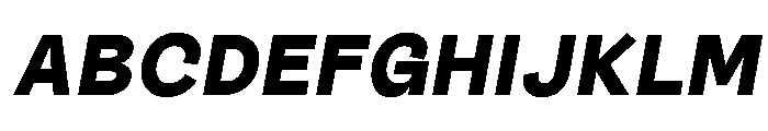 Outreque Black Slanted Font UPPERCASE
