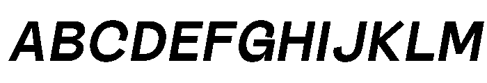 Outreque Bold Slanted Font UPPERCASE