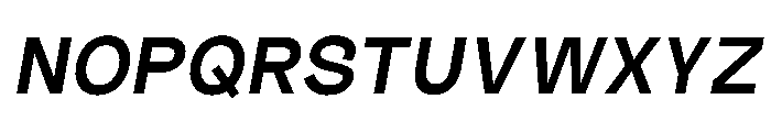 Outreque Bold Slanted Font UPPERCASE