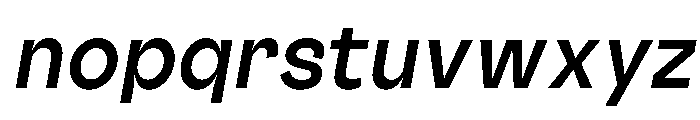 Outreque Bold Slanted Font LOWERCASE