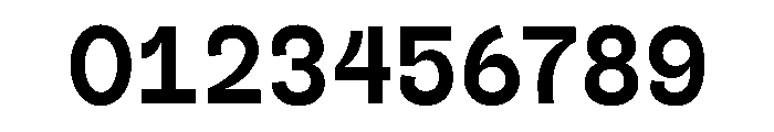Outreque Bold Font OTHER CHARS