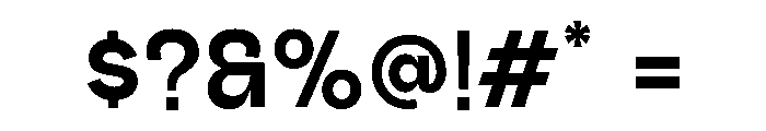 Outreque Bold Font OTHER CHARS