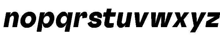 Outreque Extrablack Slanted Font LOWERCASE