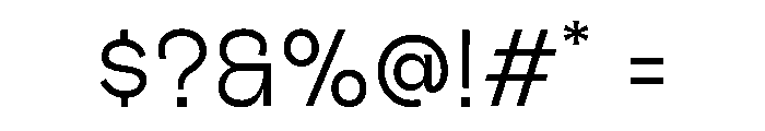 Outreque Light Font OTHER CHARS