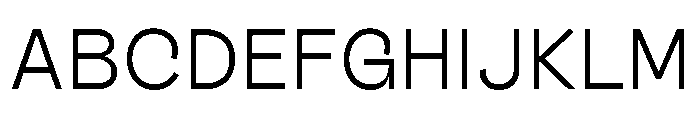 Outreque Light Font UPPERCASE