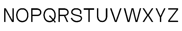Outreque Light Font UPPERCASE